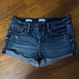 Vigoss Dark Blue Jean Shorts for Women